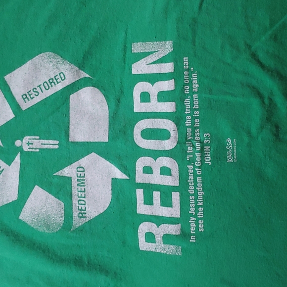 Reborn Scripture tshirt John 3:3 - Picture 4 of 6